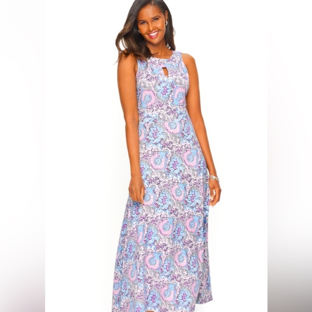 Talbots Paisley Floral Maxi Dress